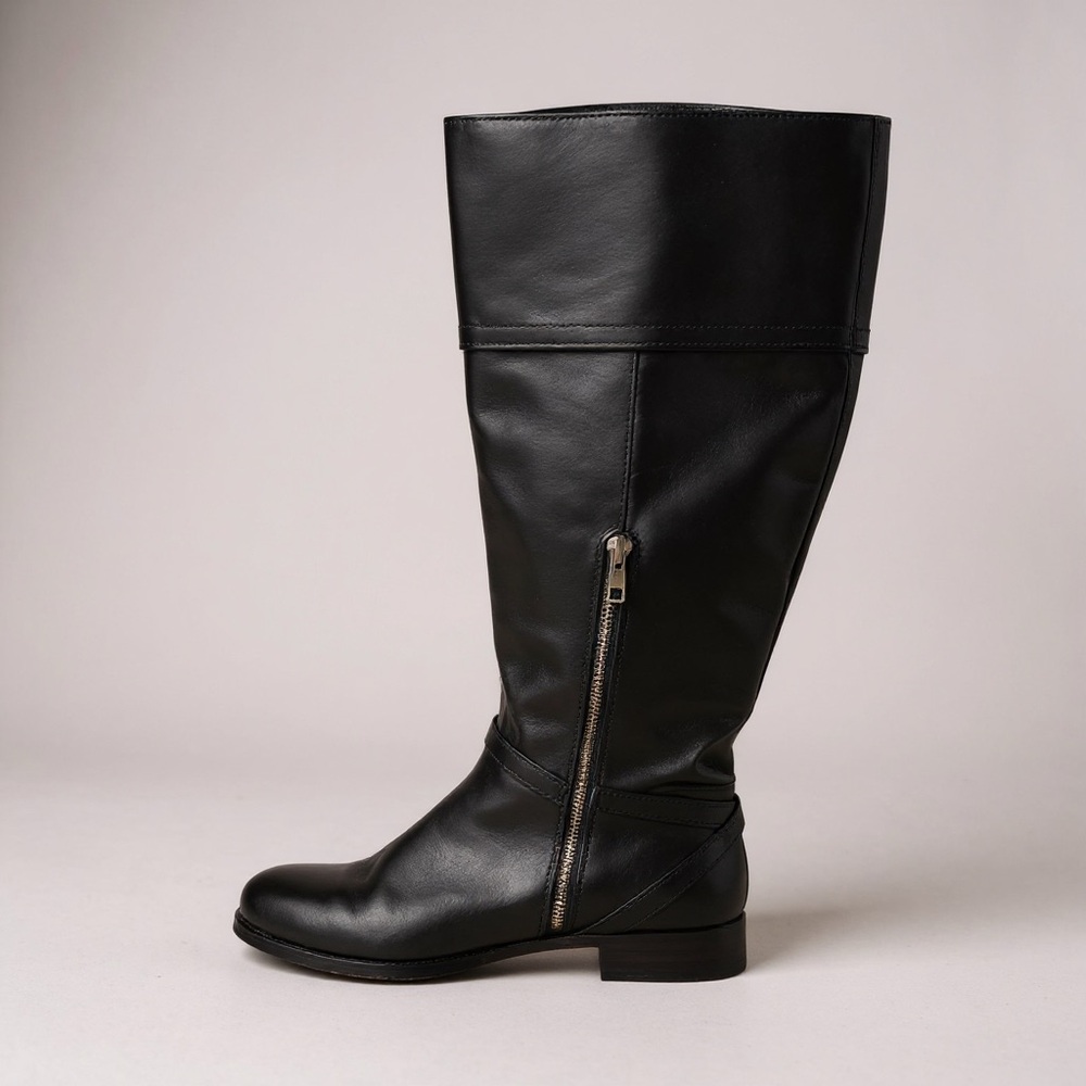 Coach Micha Black Leather Riding Boot, size 8.5 - Picture 3 of 10